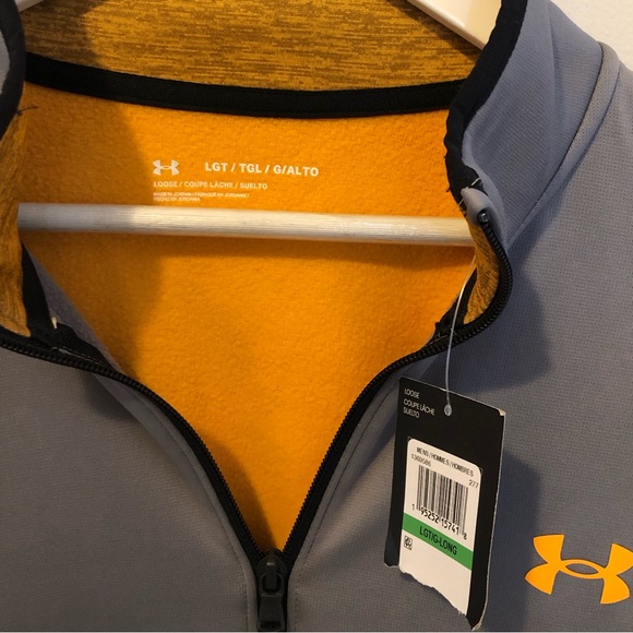 NWT Men’s Under Armour Fleece Colorblock 1/2 Zip - Picture 3 of 4
